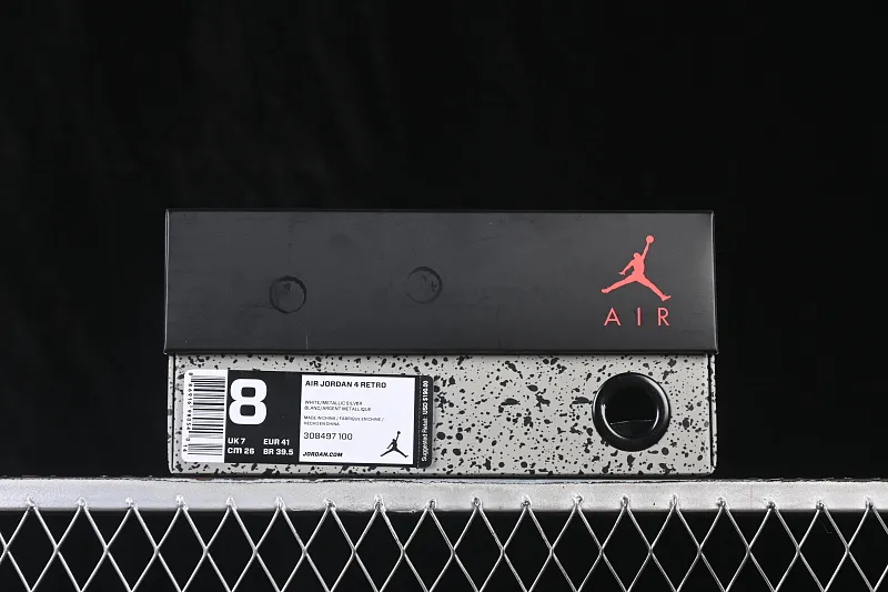 All categories Air Jordan Jordan series basketball shoes Air Jordan 4 LJR version Air Jordan 4 Retro "PureMoney" AJ4 Joe 4 White Cat First layer leather 308497-100